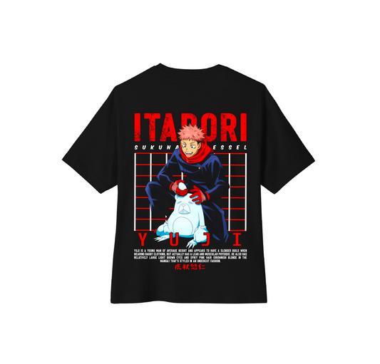 Camiseta oversize jujutsu Kaisen Itadori