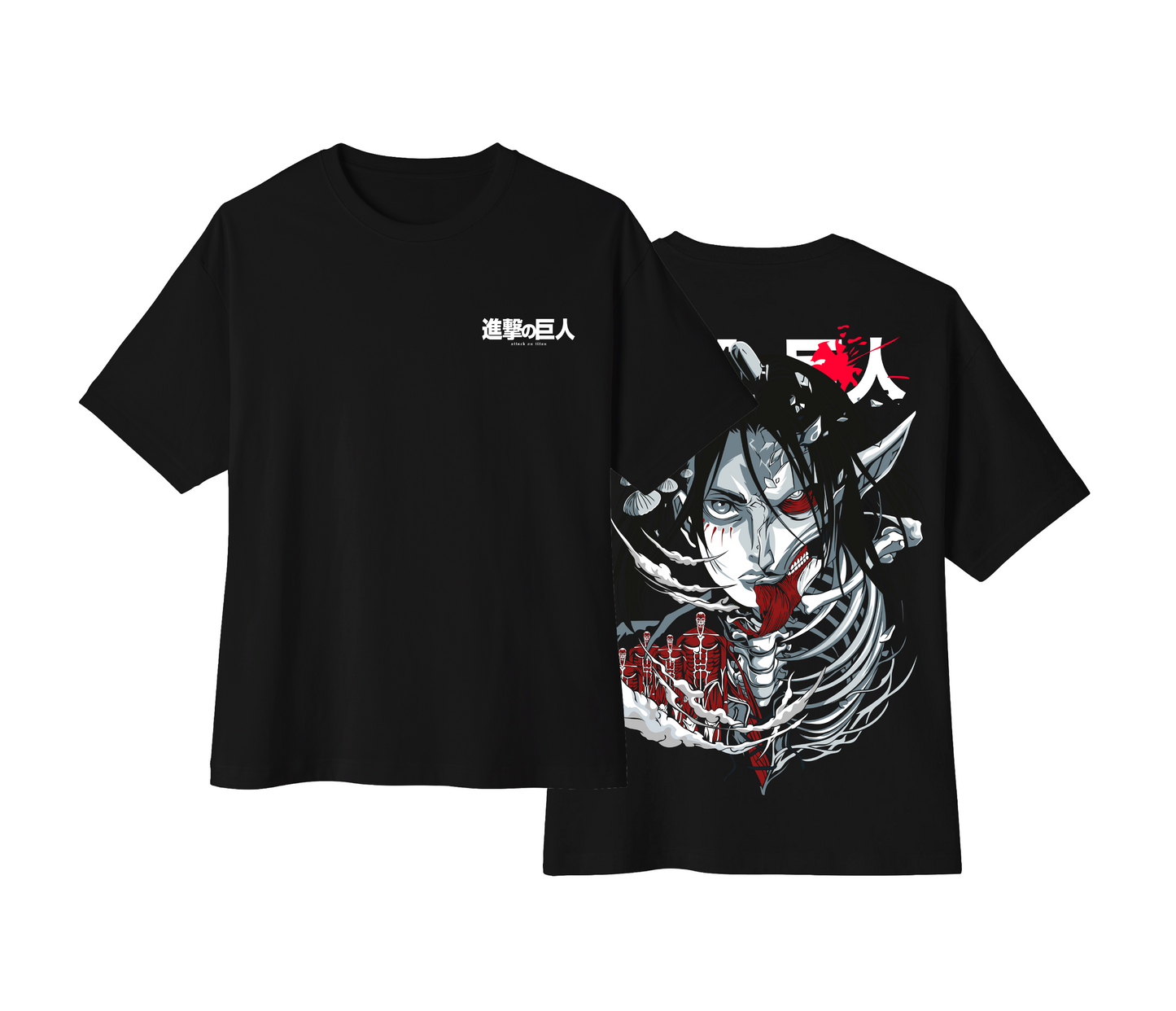 Camiseta oversize Eren Jaeger