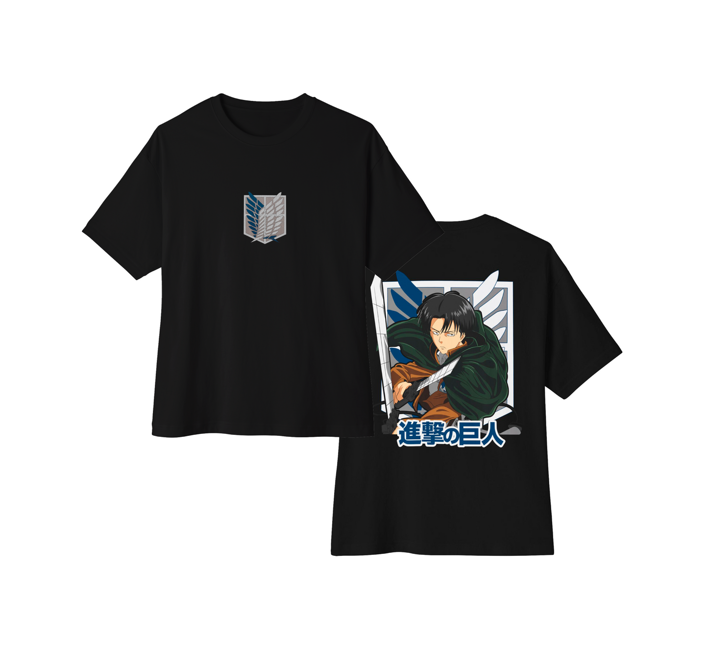 Camiseta oversize Attack on Titan