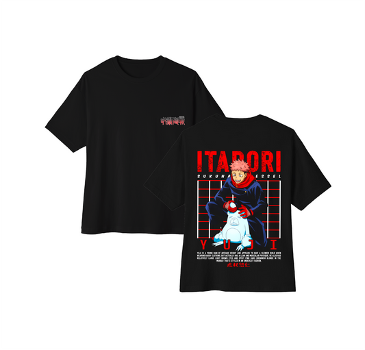 Camiseta oversize jujutsu Kaisen Itadori