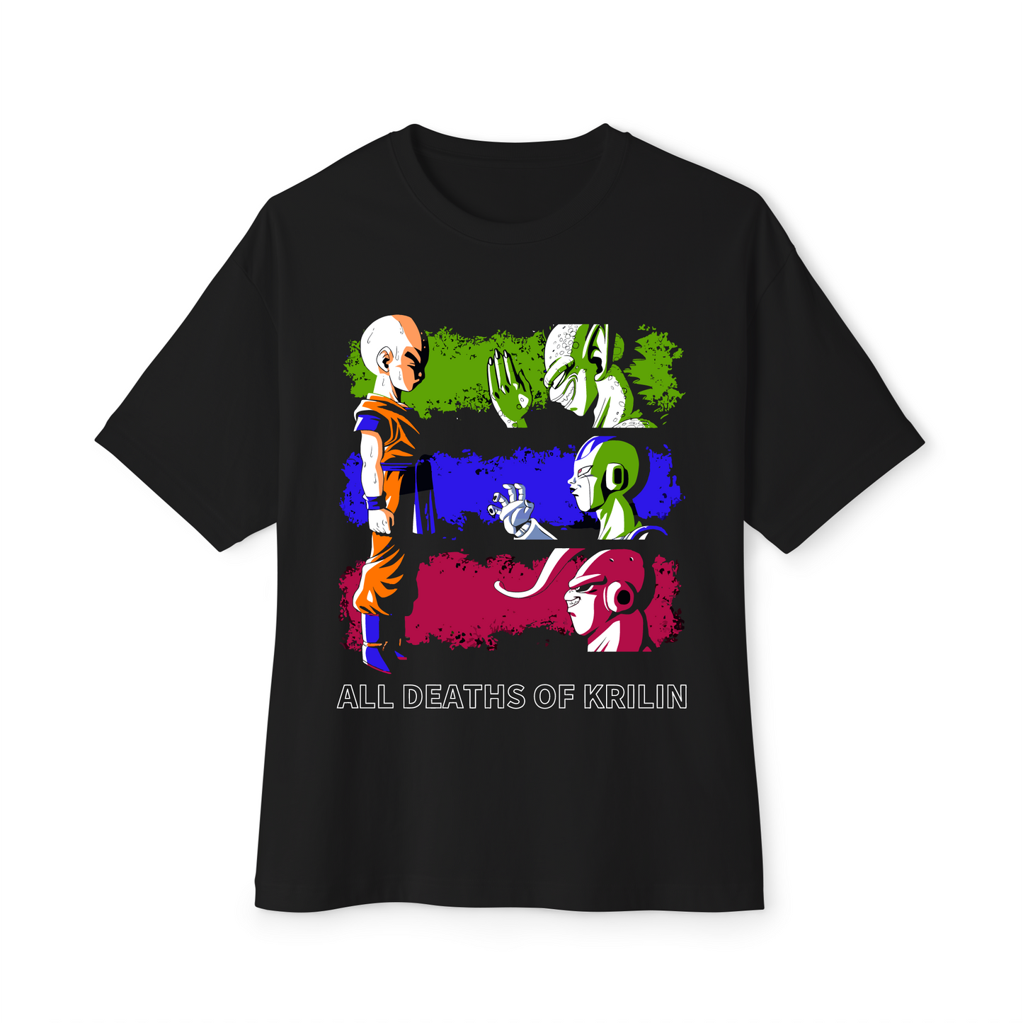 Camiseta oversize negra Krillin