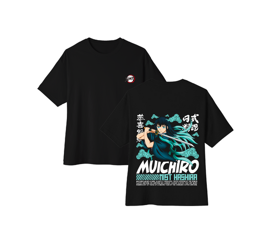 Camiseta oversize anime Kimetsu no Yaiba Muichiro Tokito DTF