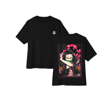 Camiseta oversize anime Kimetsu no Yaiba Nezuko DTF